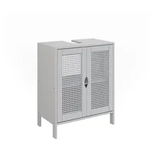 Vicco Waschbeckenunterschrank, Liora, 48 x 60 cm mit 2 Türen zur Aufbewahrung von Badutensilien und Handtüchern