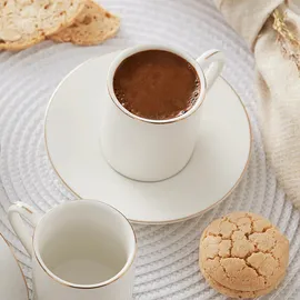 KARACA Kaffeetasse 0,08 l Weiß 6 St.