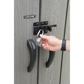 Lifetime XXL Kunststoff-Geräteschrank 1,36 x 0,70 x 1,72 m grau