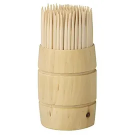 Papstar Zahnstocher rund 6,8 cm Holz im Spender