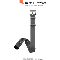 Hamilton Textil Khaki Aviation Band-set Nato Grau-18/18 H690.764.105 - grau