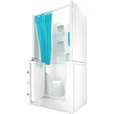 AcquaVapore Badewanne mit Tür 100 x 78 cm (S02D-B-L)