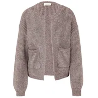 Cartoon Strick-Cardigan mit Taschen 36