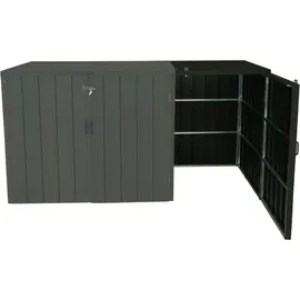 MCW Mülltonnenbox J28-XL-1-2er anthrazit