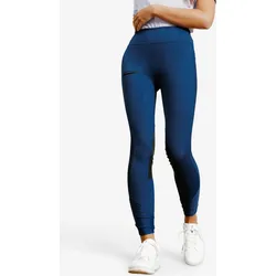 Reitleggings 100 Light Damen blau XS