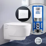 Geberit AquaClean Mera Classic Komplett-SET Dusch-WC mit neeos Vorwandelement,, 146200111+16601WH#SET, Classic