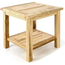 VCM Beistelltisch mit Ablage natur