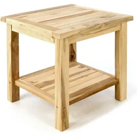 VCM Beistelltisch mit Ablage natur