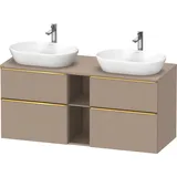 Duravit D-Neo Konsolenwaschtischunterbau wandhängend Leinen Matt 1400x550x664 mm - DE4970B34750000 DE4970B34750000