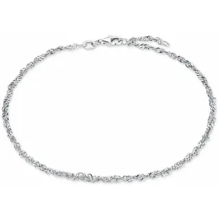 Amor Damen Fußkettchen, 925er Silber, silber, 25