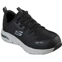 SKECHERS Damen Arch Fit Sr Ebinal Brandschutzstiefel, schwarz grau, 40 EU