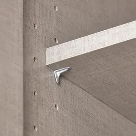 Priess Eckkleiderschrank Lindau Weiß