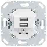 Berker USB Ladesteckdose 230V 2fach Polarweiß