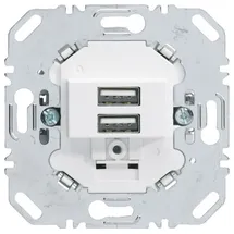 Berker USB Ladesteckdose 230V 2fach Polarweiß