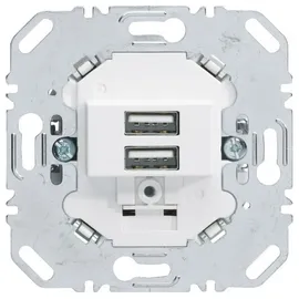 Berker USB Ladesteckdose 230V 2fach Polarweiß