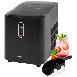 CLATRONIC Elektrischer Eiswürfelbereiter EWB 3798, Eiswürfelmaschine – Eiswürfel in 10 Minuten schwarz