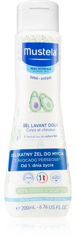Mustela Bébé Bain Reinigungsgel für Haare und Körper für Kinder 200 ml