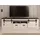 furn.design Stove TV-Lowboard 201 x 61 x 43 cm Weiß/Anthrazit Holz/Metall