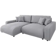 s-style möbel Ecksofa mit Schlaffunktion und Bettkasten in Cord-Stoff schöner Sitzkomfort, Ottomane links oder rechts bestellbar, mit Wellenfederung - Couches, Wohnlandschaften, Ecksofas