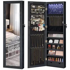 Songmics Schmuckschrank mit Spiegel hängend