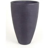 Jelenia Plast Pflanzkübel Rillen 40 x 60 cm Anthrazit