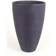Jelenia Plast Pflanzkübel Rillen 40 x 60 cm Anthrazit