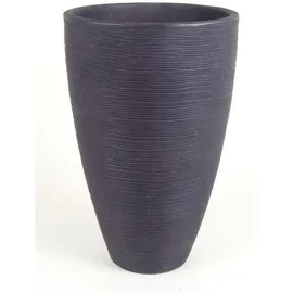 Jelenia Plast Pflanzkübel Rillen 40 x 60 cm Anthrazit