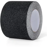 AiQInu Antirutsch Klebeband 10cmx10m, Anti-Rutsch-Band Selbstklebend, Antirutsch Klebeband Wasserfest, Treppe Anti Rutsch Streifen... Schwarz
