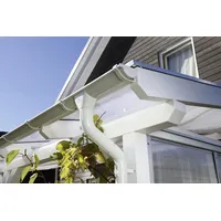 SKANHOLZ SKAN HOLZ Regenrinnen-Set 812 cm Stahl, verzinkt u. weiss