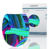 Schütte WC-Sitz NEON PAINT, Duroplast Absenkautomatik,