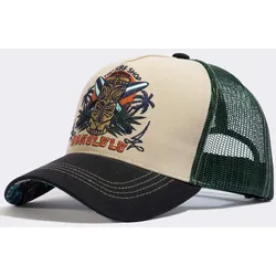 King Kerosin Honolulu Trucker Kappe, schwarz-grün