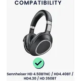 kwmobile Kopfband Abdeckung kompatibel mit Sennheiser HD 4.50BTNC / HD4.40BT / HD4.30 / HD 350BT Case - Neopren Stirnband Polster - Kopfhörer - Schwarz