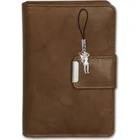 Drachenleder Money Maker Damen Frauen Portemonnaie braun 13x3x9cm OPJ701C