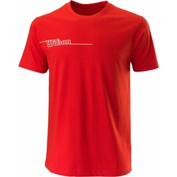 Herren Kurzarm-T-Shirt Wilson Team II Teach Rot – XL