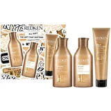 Redken All Soft Geschenkset – Shampoo, 300 ml + Conditioner 300 ml + Moisture Restore Leave-In 150 ml