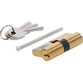 BGS Schließzylinder Metall 60 mm gold