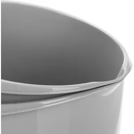 COM-FOUR com-four® 2x Rührschüsseln 3,5 und 2 Liter mit Stoppboden, Ausgießer und rutschfestem Griff, Backschüssel-Set in modernen Farben [Auswahl vari... - Weiß/Hellgrau/Dunkelgrau/Türkis