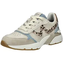 Mustang Sneaker Low Beige/Blau Damen 38