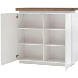 MCA Furniture Highboard 120 x 114 x 40 cm Weiß