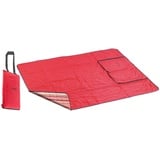 Pearl 3in1-Multi-Picknickdecke mit Sitzkissen & Zudecke, waschbar, 150x130cm