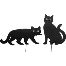 Wenko Vogelschreck Katzen 37 x 24 cm Schwarz/Mehrfarbig