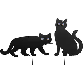 Wenko Vogelschreck Katzen 37 x 24 cm Schwarz/Mehrfarbig