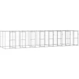 vidaXL Outdoor-Hundezwinger Verzinkter Stahl 19,36 m2