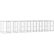 vidaXL Outdoor-Hundezwinger Verzinkter Stahl 19,36 m2