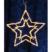 Spetebo LED Weihnachts Fenster Silhouette XXL - Motiv: Stern