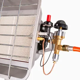 Gazcamp Heizstrahler Flaschenheizstrahler Piezo/ Zündsicherung, 4,4 kW