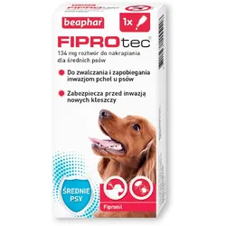 BEAPHAR Fiprotec Dog M 134 mg 1 Pipette Tropfen gegen Parasiten
