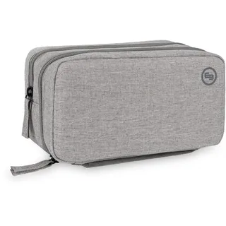 Elite Bags DIABETIC'S XL Diabetiker-Tasche | grau bitone | viel Stauraum | für den täglichen Gebrauch | thermoisoliert | Handschlaufe