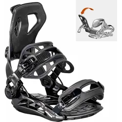 Snowboard Bindung Master Pro MULTIENTRY FASTEC System schwarz M