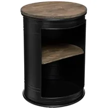 Atmosphera - Couchtisch Diego - schwarz - Metall & Holz D33-5 cm - Schwarz